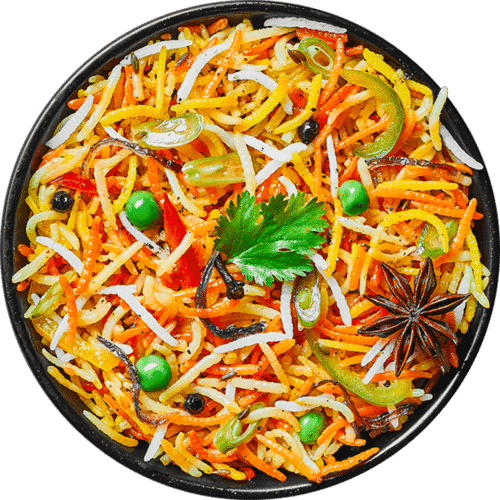 colourful basmati rice